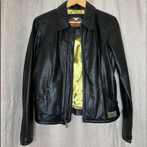 Harley-Davidson Simple Leather Jacket Woman’s Black Size M